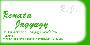 renata jagyugy business card